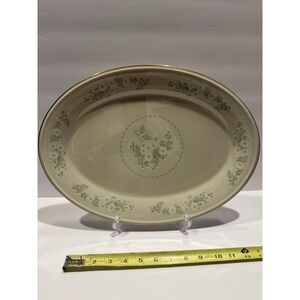 Lenox Special L162 Oval Serving Platter 16.25" Green Floral USA